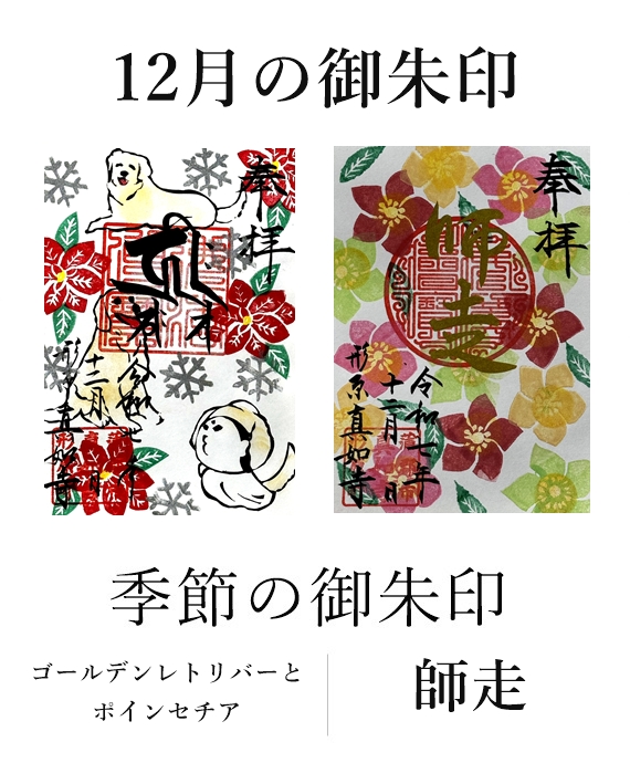 真如寺月替わり御朱印