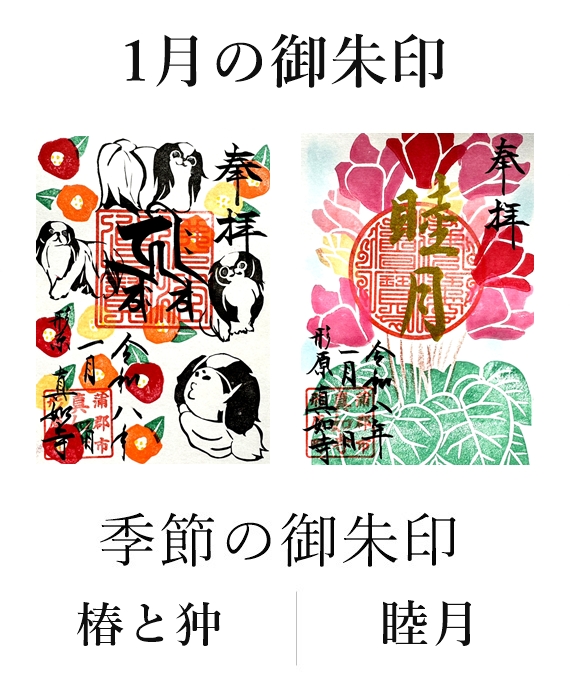 真如寺月替わり御朱印